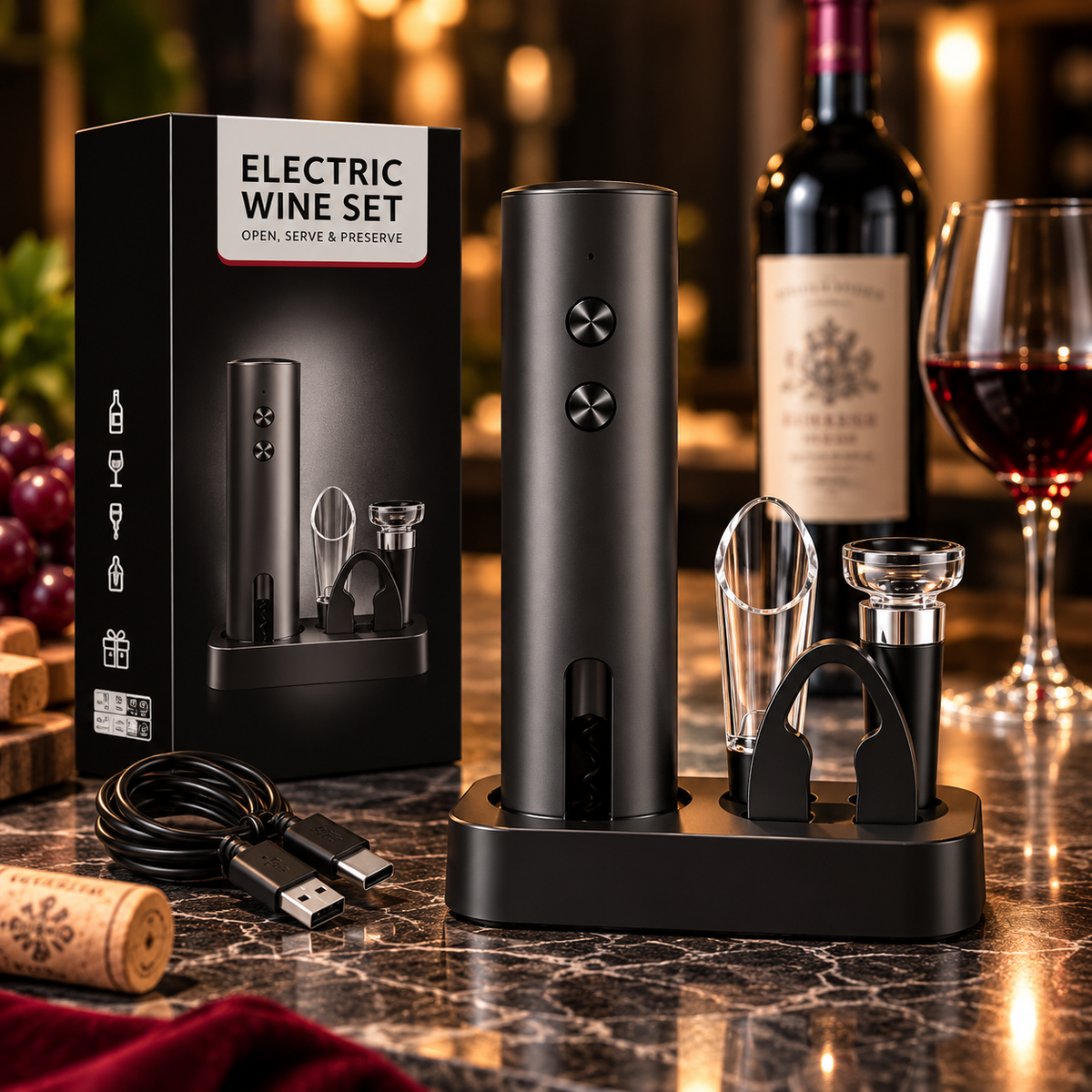 Formule L'Intégrale : coffret complet avec socle de rangement, boîte et câble USB-C